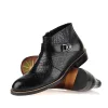 Fashion Mens Luxury Genuine Leather Dress Ankle Boots