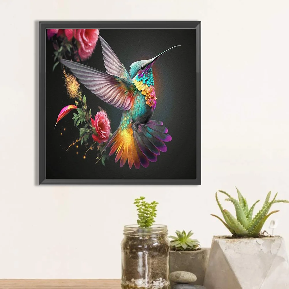 Diamond Painting - Full Round Drill - Hummingbird(30*30cm)