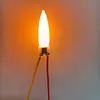 2Pcs 3 3V-5V Flame Lamp Circuit Board with Battery Box Flame Lamp Wick