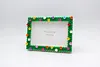 Flower Garden DIY Building Block Photo Frame Kit,Creative Handmade Assembled Photo Frame Handmade Craft Gift Home Tabletop Display Decor