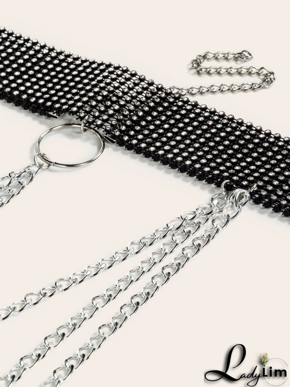 Formal Beaded Sparkly Chains Girdle Belt