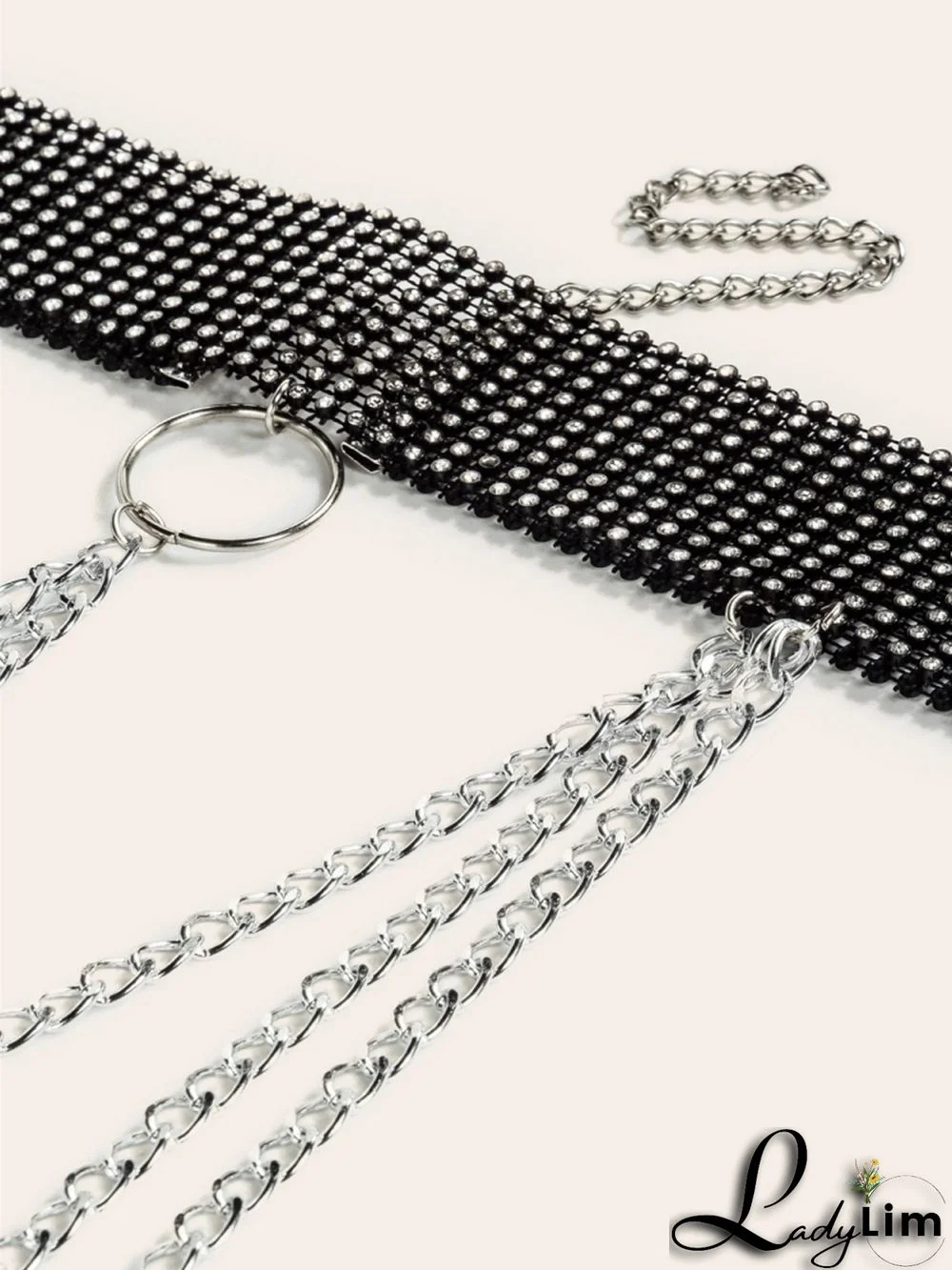 Formal Beaded Sparkly Chains Girdle Belt