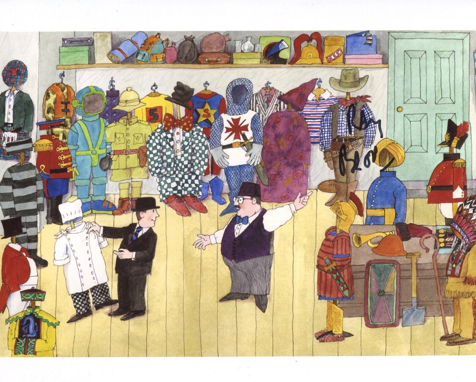 Children’s TV series MR BENN narrator Ray Brooks signed scene 8x10 Photo Poster painting IMAGE 5