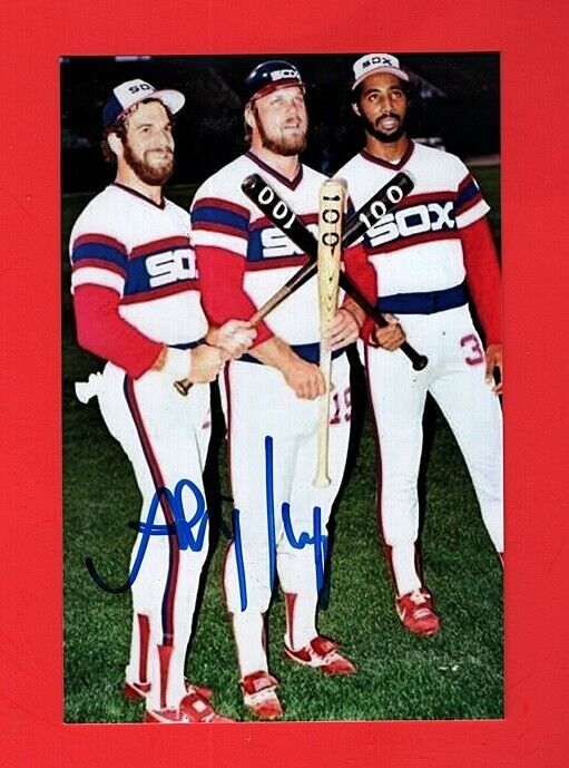 1982 STEVE KEMP-CHICAGO WHITE SOX VINTAGE 4X6 AUTOGRAPHED GLOSSY COLOR Photo Poster painting