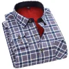 New Men's Winter Velvet Thickened Warm Double-sided Velvet Long-sleeved Shirt
