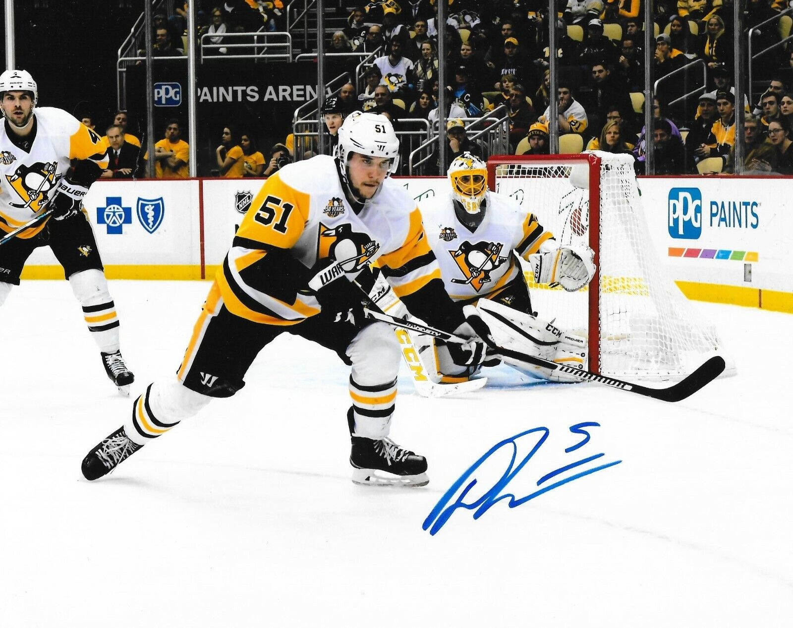 Derrick Pouliot signed Pittsburgh Penguins 8x10 Photo Poster painting autographed Pens