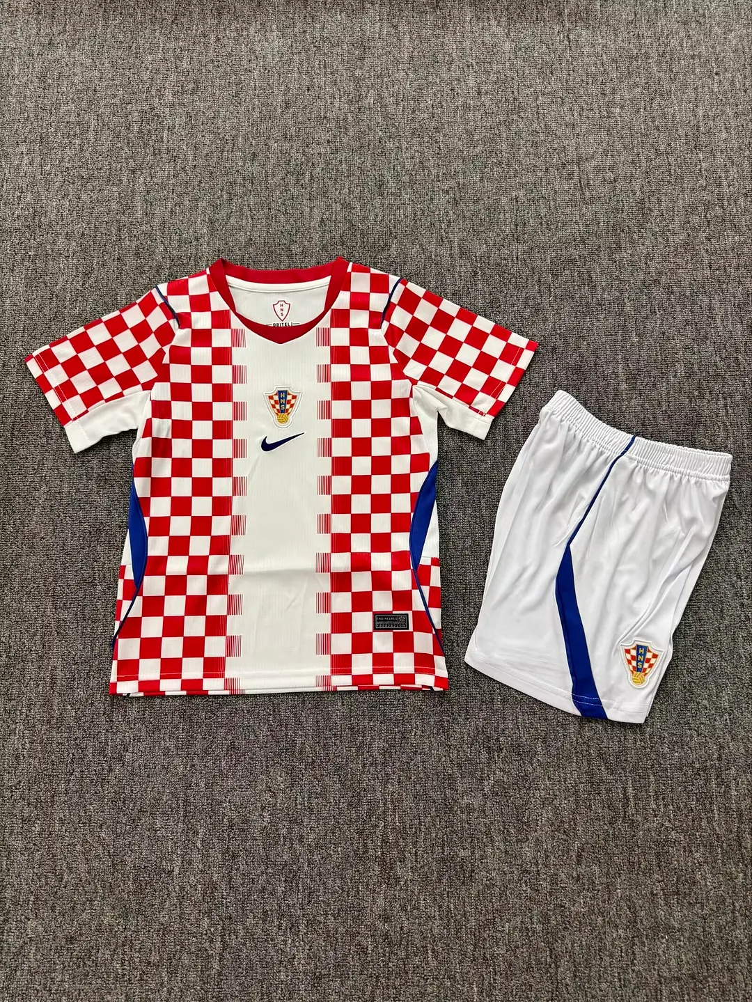 2026 Croatia Home Kids Kit Soccer Jersey Thai Quality
