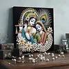 Kits d&rsquo;art de peinture de perles pour couple indien maison maison avec cadre pour adultes d&eacute;butants, peintures de pierres pr&eacute;cieuses en perles, arts p