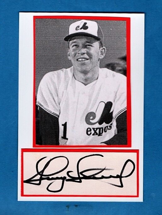 GARY SUTHERLAND-MONTREAL EXPOS AUTOGRAPHED CUT W/ Photo Poster painting-NEAR-MINT