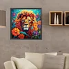 Diamond Painting-DIY Full Round Drill Lion(40*40 CM)