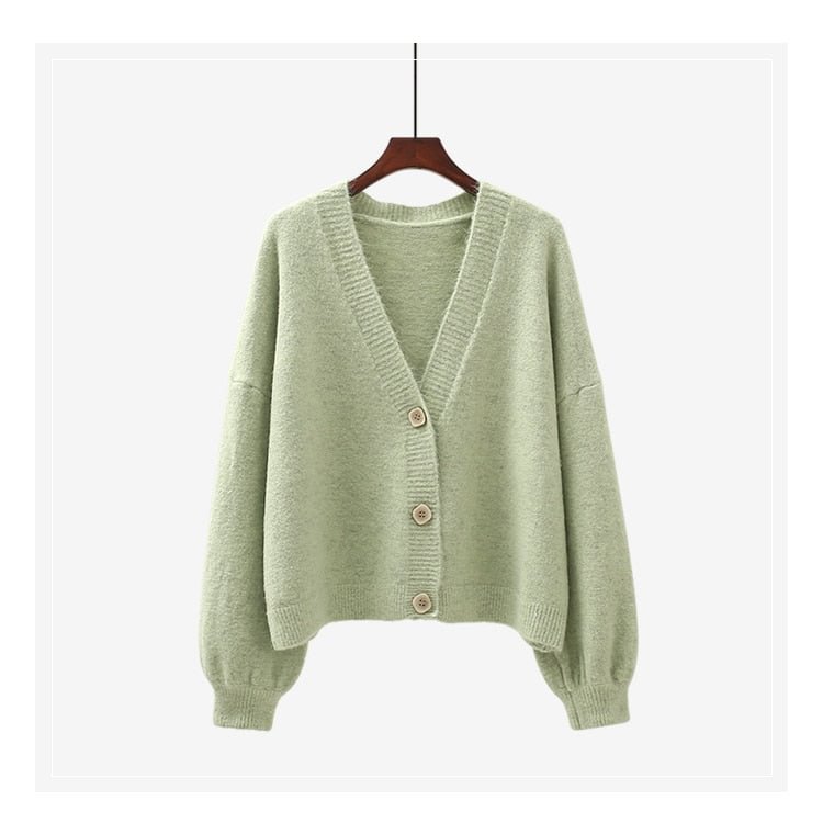 H.SA 2021 Women Sweater Cardigan Winter Solid Cashmere Top Casual Cardigans Chic Korean Fashion Winter Knit Jacket sueters mujer