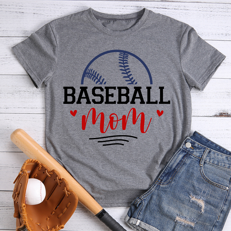 AL™ Baseball Mom T-shirt Tee -xn0429-5-Annaletters