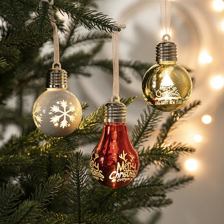 Light Up Christmas Tree Bauble Ornament