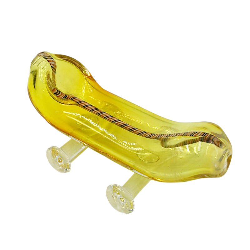 Yellow Banana Car Glass Hand Pipe Good Quality