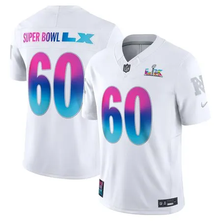 Men's Super Bowl LX Nike White Vapor F.U.S.E. Limited Jersey