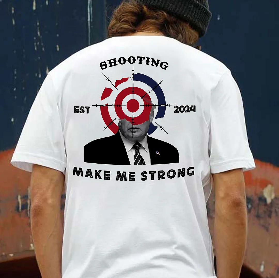 SHOOTING MAKE ME STRONG Print Men's T-shirt