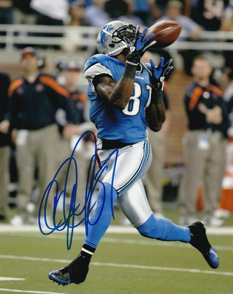 Calvin Johnson HOF Lions Signed Autographed 8X10 Photo Poster painting REPRINT