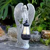 Solar Angel Statue Light Waterproof Fairy Figurine Decor Lamp Home Decoration