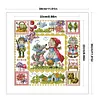 Red Riding Hood And Grandma Wolf-14CT Stamped Cross Stitch Egyptian Cotton 30*30cm/11.81*11.81in tapestrymarket