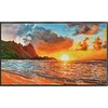 [Brand]Sunset At Sea - 16CT Stamped Cross Stitch - 55*36cm - Natural