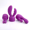 Rechargeable soft massage stick vibrator 