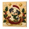 Christmas Animal DIY Pearl Painting Kit with Frame 20x20cm