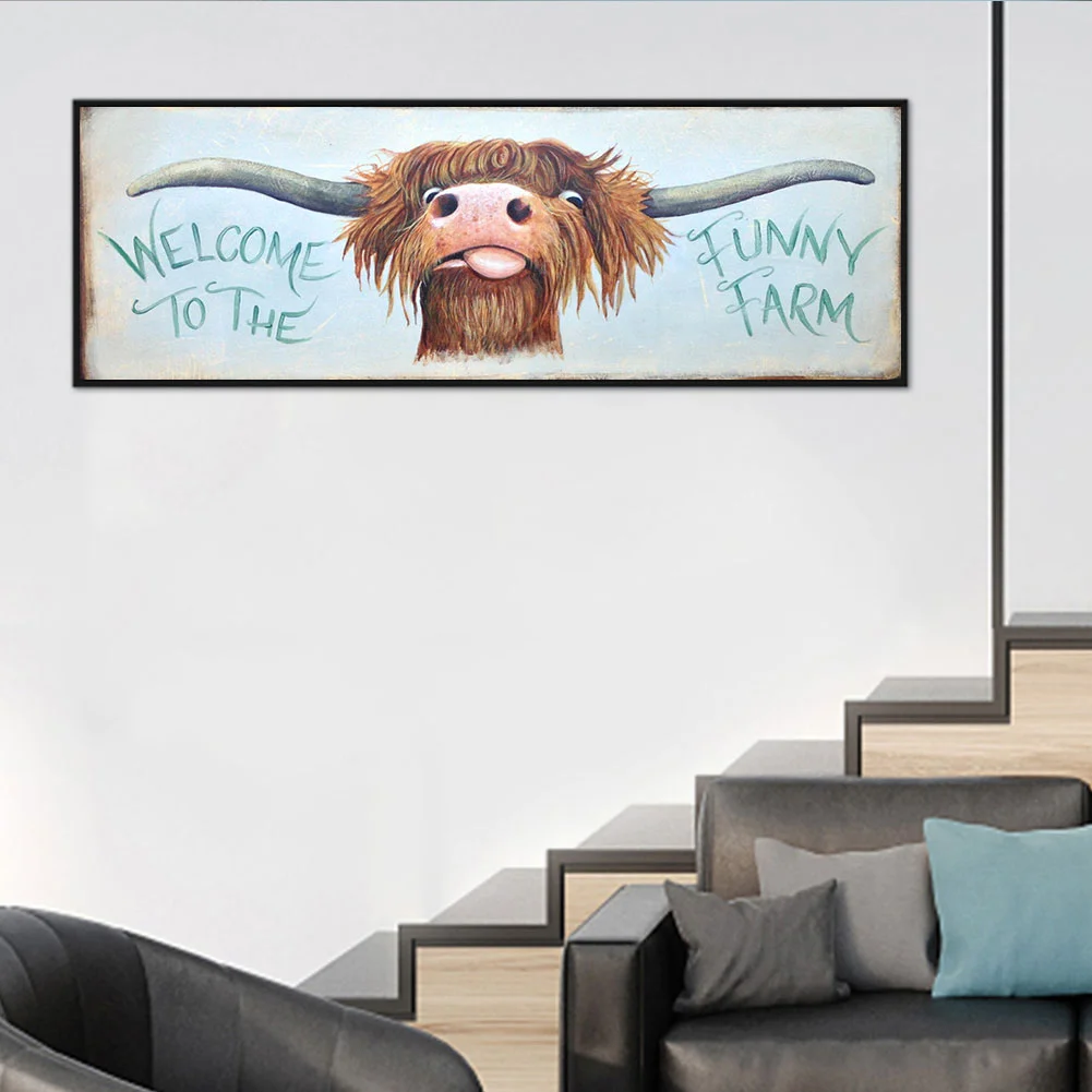 Diamond Painting - Full Round Drill - Fun Yak(80*30cm)