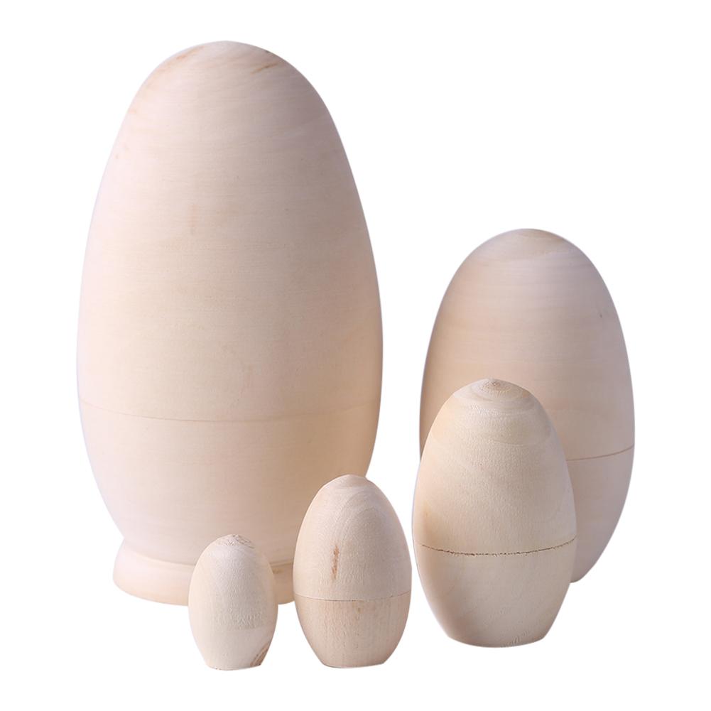 

5pcs DIY Wooden Matryoshka Nesting Dolls, 501 Original