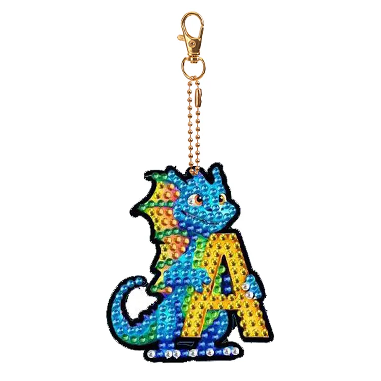 Dinosaur - Keychain - DIY Diamond Crafts