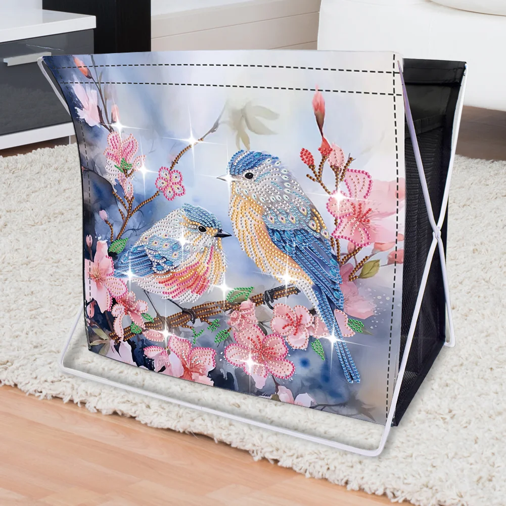DIY Flower Birds Special Shape Diamond Painting Storage Rack for Adults Kids