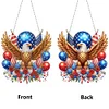 (US Only)Independence Day Eagle 2D Flat DIY Diamond Art Pendant Wall Decor for Home