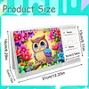 2027-2028 Two-Year Diamond Painting Calendar Kit, 13 Exquisite Multicolor Butterfly And Floral Illustrations, Large Size Desk Calendar, Mosaic Art Coil-Bound Desktop Planner