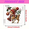 Cerf de Noël 5d bricolage diamant art kits de peinture pour décoration murale à la maison 30x30cm