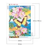 >SALE<5D DIY Partial Special Shaped Drill Diamond Painting Flower Butterfly (YXC417)
