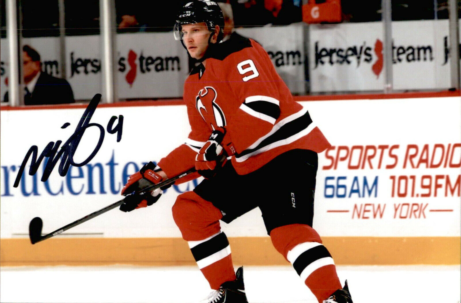 Mike Sislo SIGNED 4x6 Photo Poster painting NEW JERSEY DEVILS #3