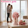 3D Rose Flower Mould Silicone Wave Spiral Candle Mould Reusable Easy To Demold for Wedding Valentine Day DIY Home Decor Gift (Style A)