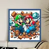 Super Mario-11CT Stamped Cross Stitch 45*45cm