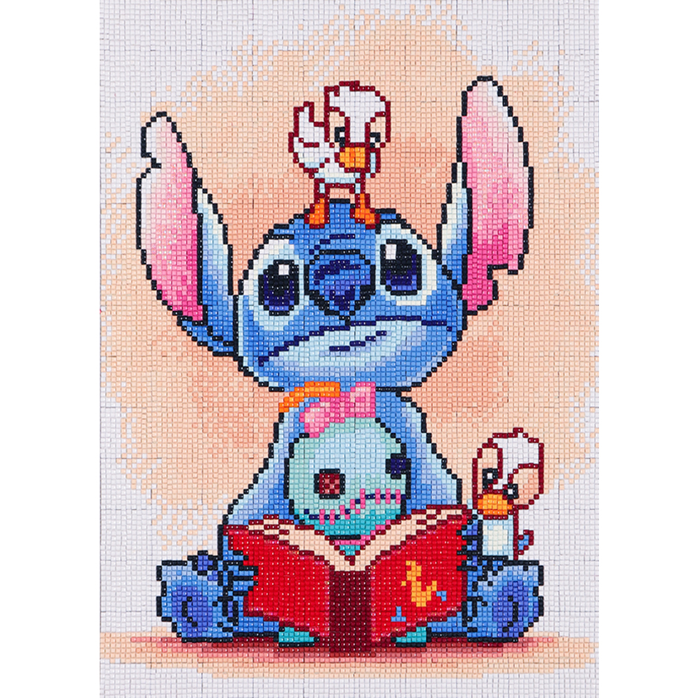 

Cartoon Blue Stitch - Square Drill Diamond Painting - 30*40CM, 501 Original