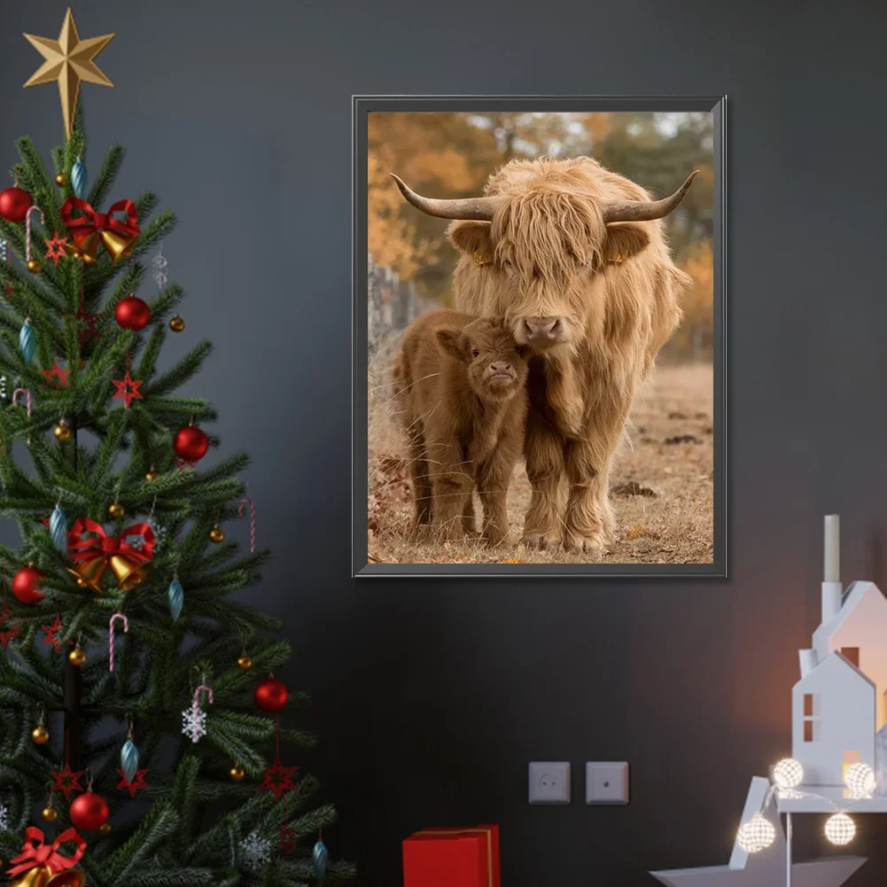 Diamond Painting - Full Round Drill - Highland Yak(Canvas|30*40cm)