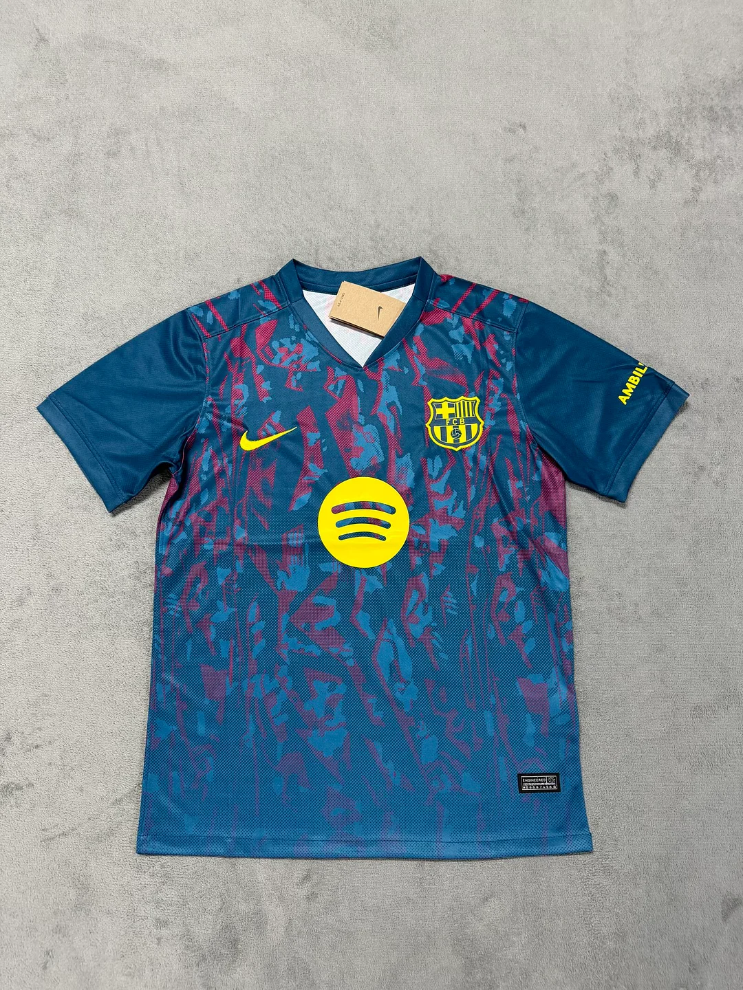 2025/26 Barcelona Special Edition Yellow Advertising Football Jersey