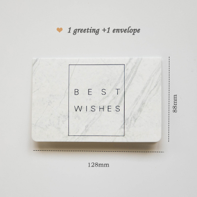 Greeting Card - 1Pc DIY Creative Marble Texture Fashion Hot Stamping