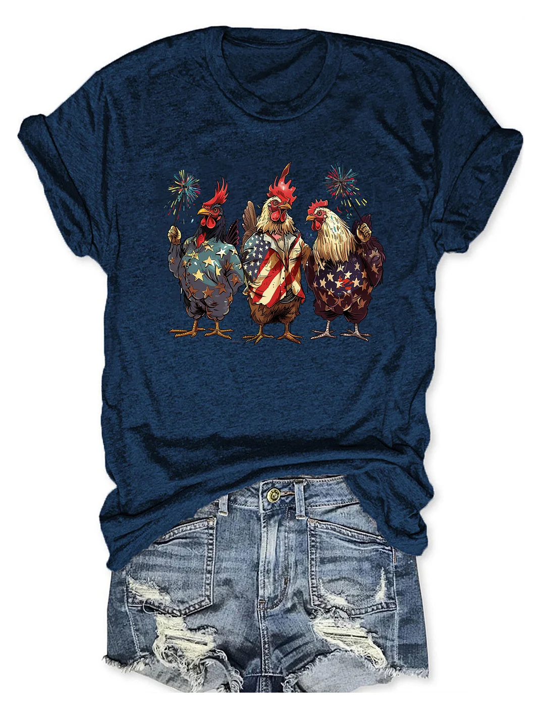 USA Chicken 4th Of July T-shirt