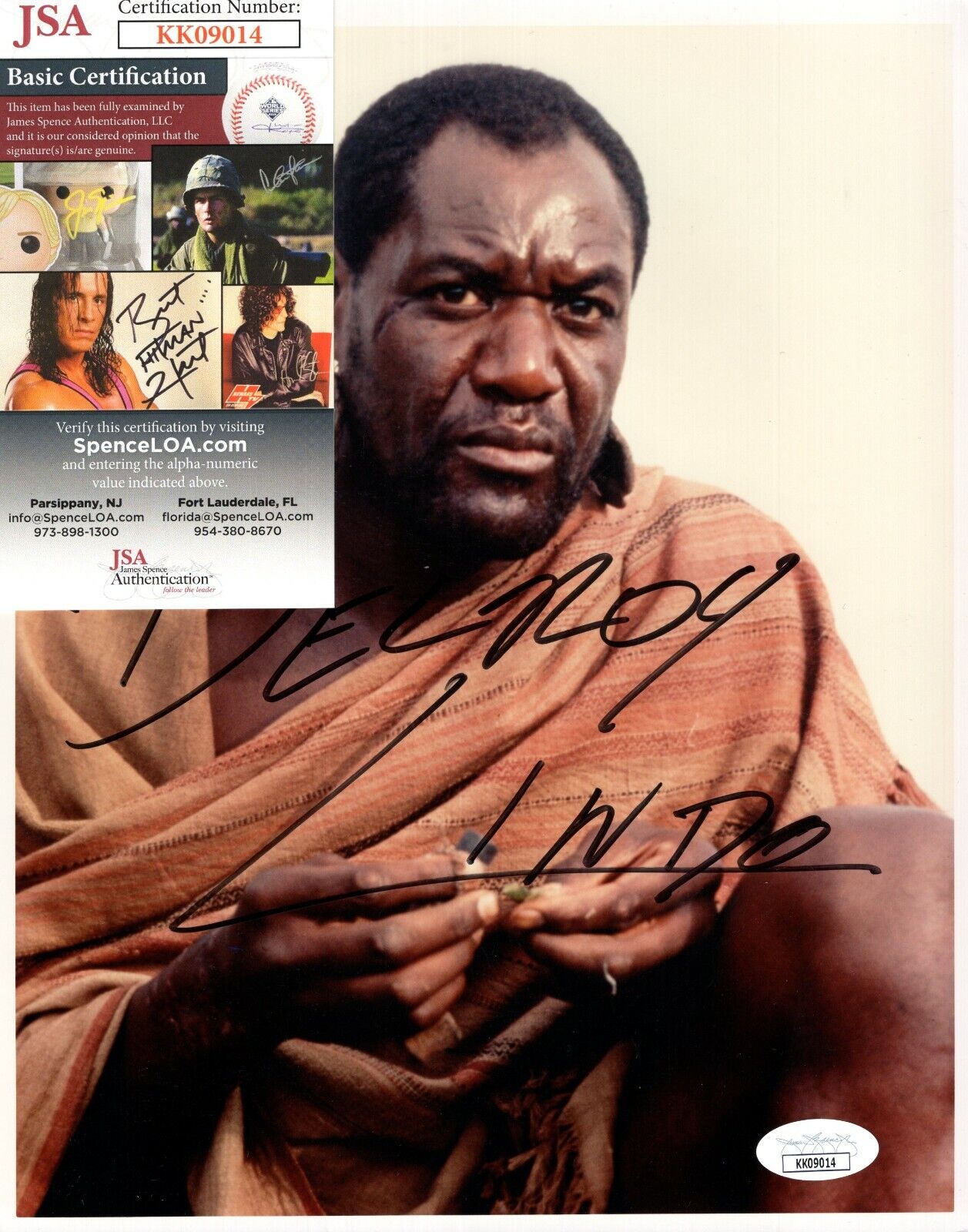 Delroy Lindo English Actor Hand Signed Autograph 8x10 Photo Poster painting with JSA COA