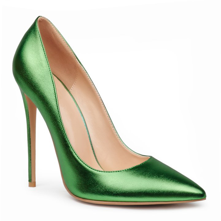 120mm Women's Pointed Toe Party Wedding Pumps Matte/Patent High Heels Shoes-MERUMOTE