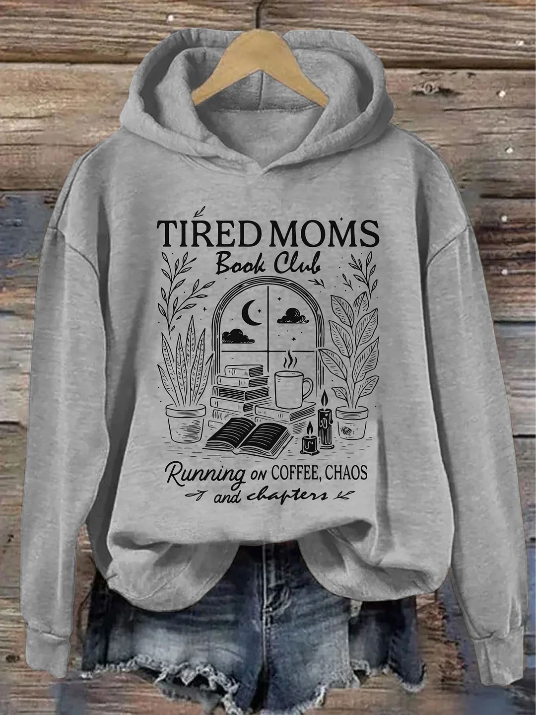 Tired Moms Book Club Hoodie