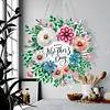 Diamond Painting Mother Day Wreath Pendant For Window Door Garden Decor