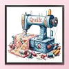 Sewing Machine-18CT Stamped Cross Stitch 25*25cm/9.84*9.84in tapestrymarket
