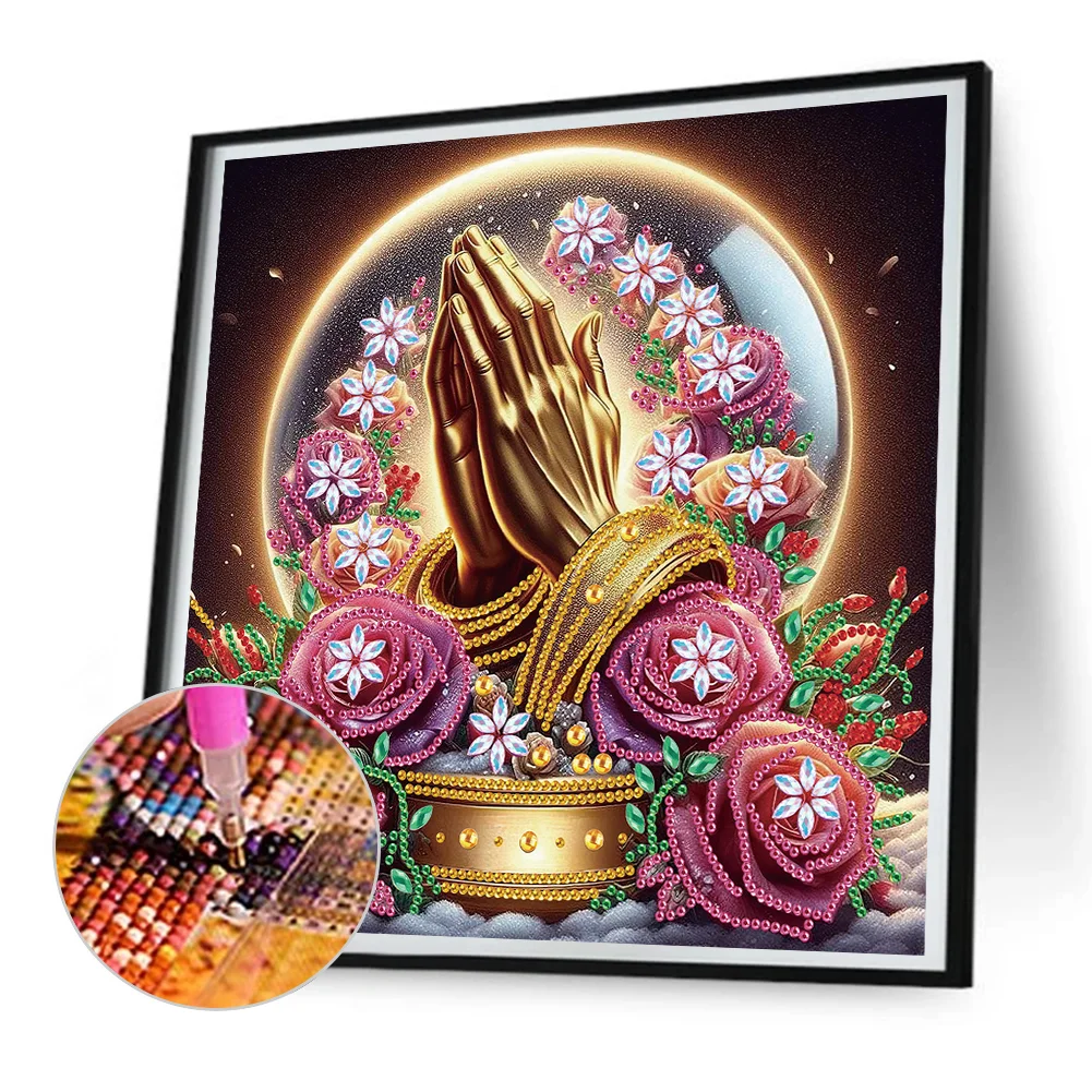 Diamond Painting - Partial Special Shaped Drill - Buddha(Canvas|30*30cm)