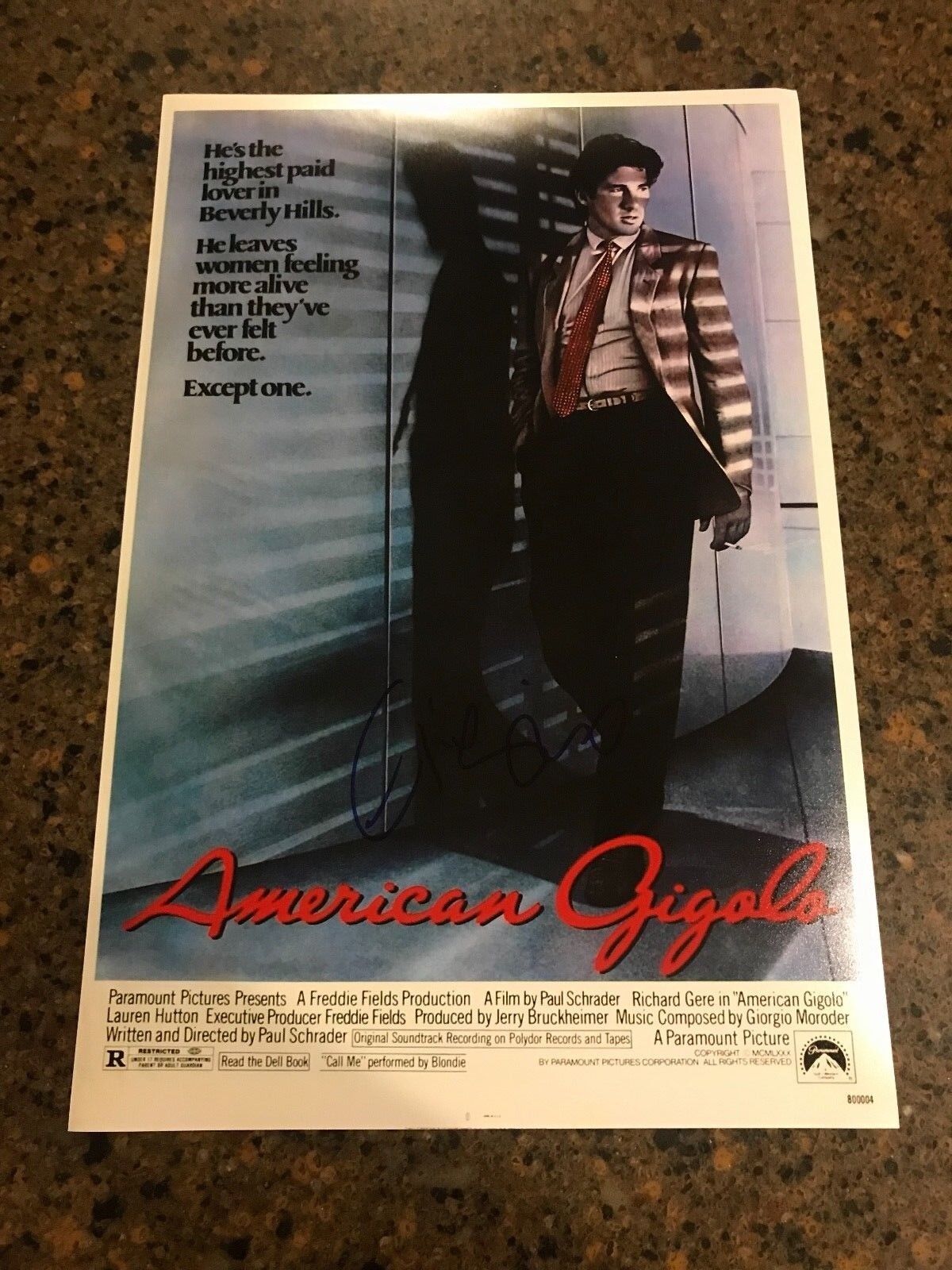 * GIORGIO MORODER * autographed signed 12x18 Photo Poster painting poster * AMERICAN GIGOLO * 1