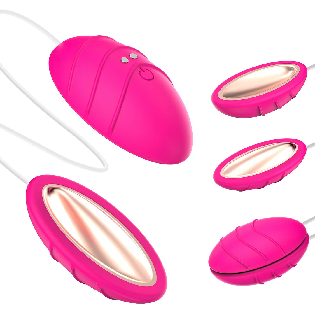 Double Stimulation 2-in-1 Egg Vibrator - Rose Toy